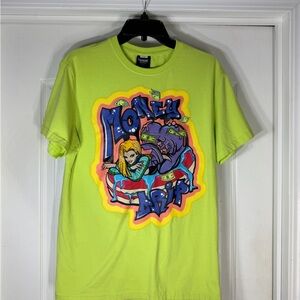 Graphic Lime Green T-Shirt Money Drip Genuine Garments men S